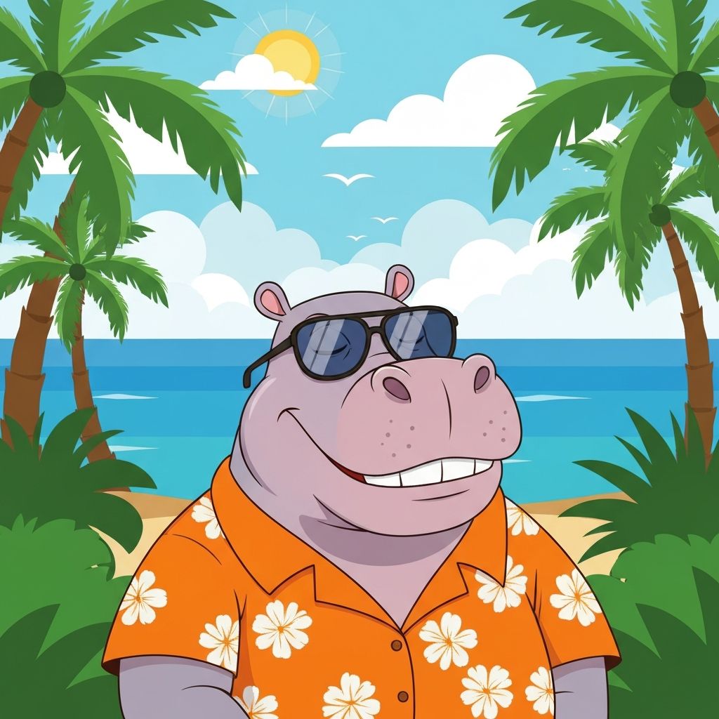 LazyHippo mascot